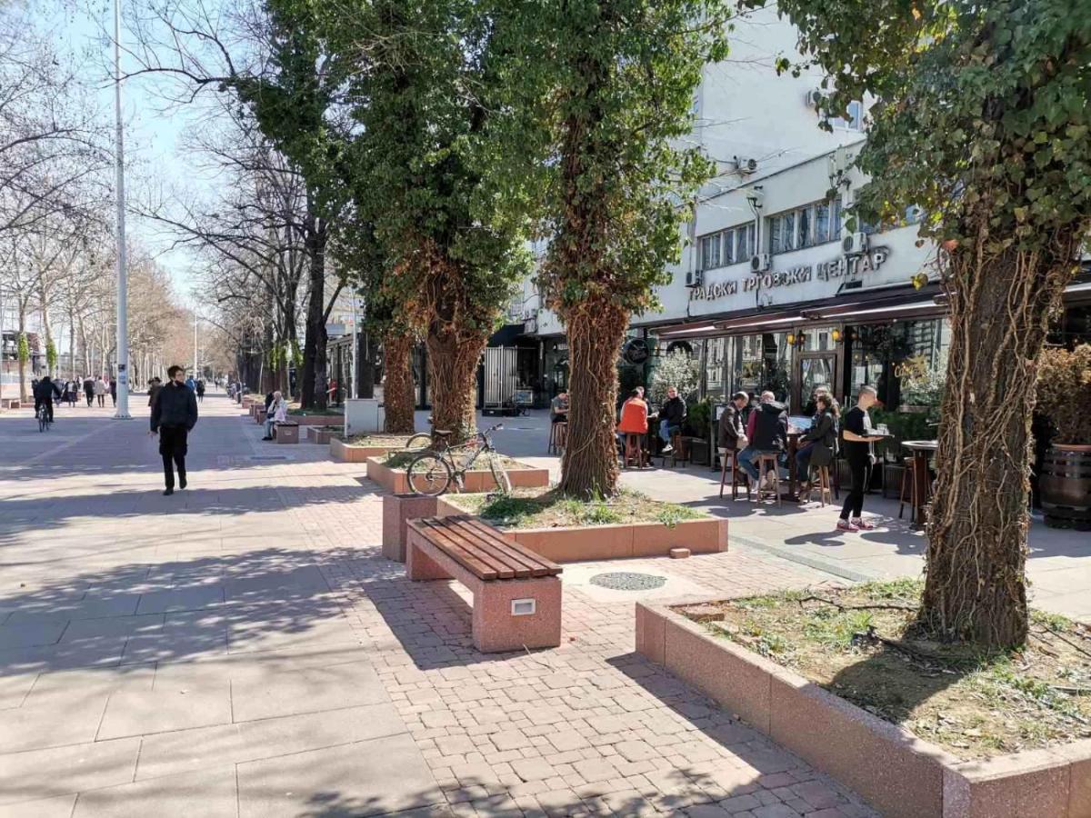 Calla 1 - Modern & Cozy Main Square Apartment In The City Shopping Center - Parking Slot With Parking Security Σκόπια Εξωτερικό φωτογραφία