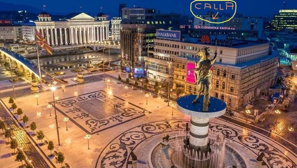 Calla 1 - Modern & Cozy Main Square Apartment In The City Shopping Center - Parking Slot With Parking Security Σκόπια Εξωτερικό φωτογραφία